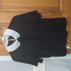 Black and white Peter Pan Collar Blouse - Small/CeCe